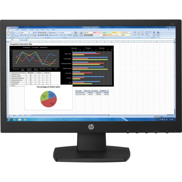 مانیتور 22 اینچ اچ پی مدل hp v223
